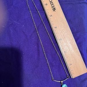 Blue pendant neckkace